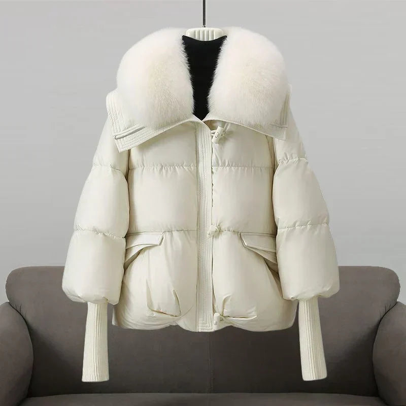 Celeste | Oversized Fur Collar Puffer Jacket