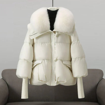 Celeste | Oversized Fur Collar Puffer Jacket
