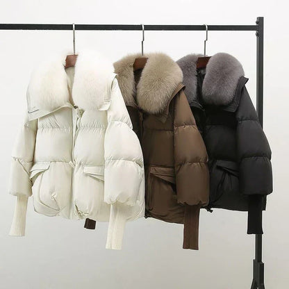 Celeste | Oversized Fur Collar Puffer Jacket