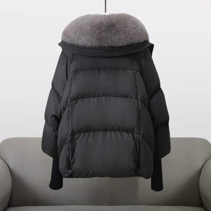 Celeste | Oversized Fur Collar Puffer Jacket