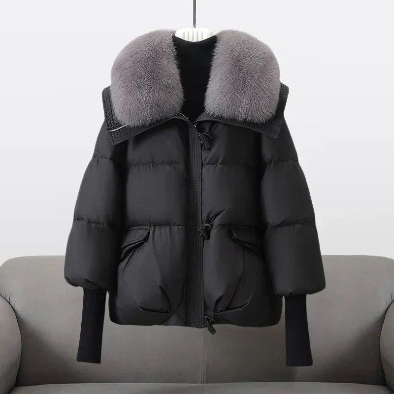 Celeste | Oversized Fur Collar Puffer Jacket
