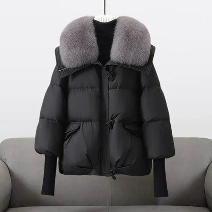 Celeste | Oversized Fur Collar Puffer Jacket
