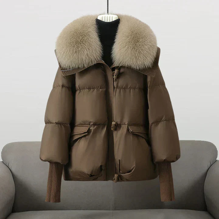 Celeste | Oversized Fur Collar Puffer Jacket