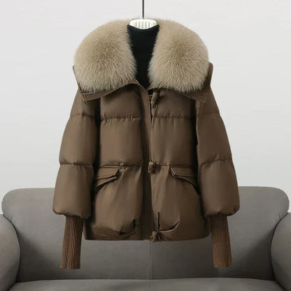 Celeste | Oversized Fur Collar Puffer Jacket
