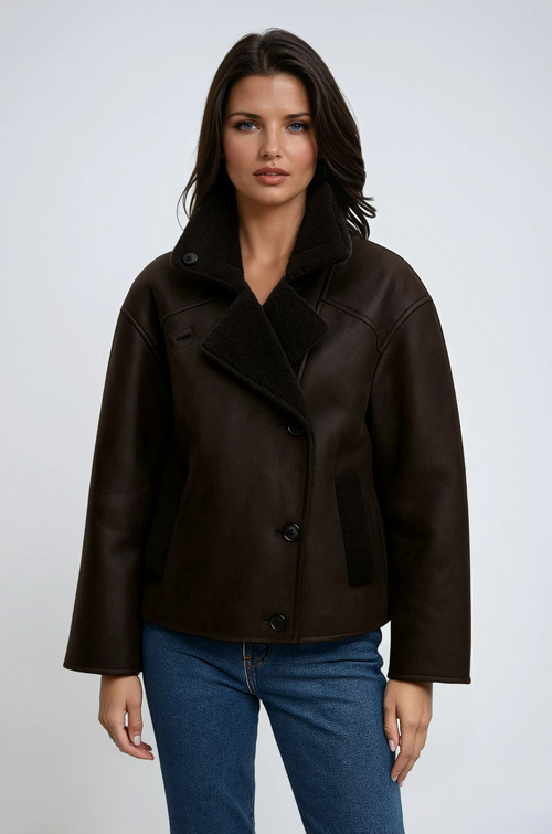 Victoria | Shearling Lined Vintage Jacket