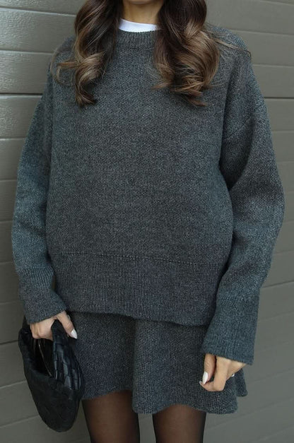 Violet Knit Two Piece Set