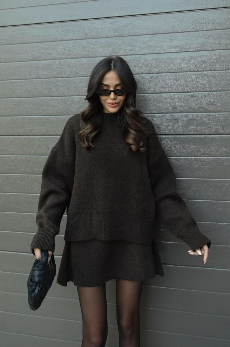 Violet Knit Two Piece Set