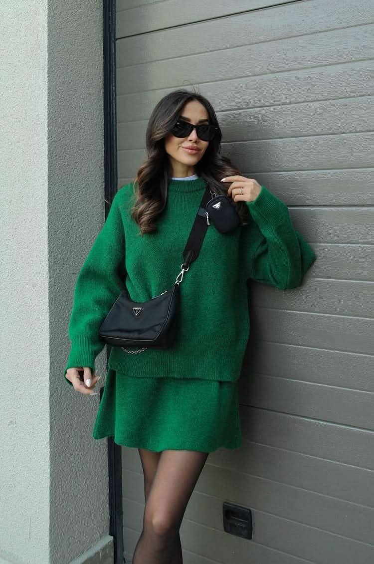 Violet Knit Two Piece Set