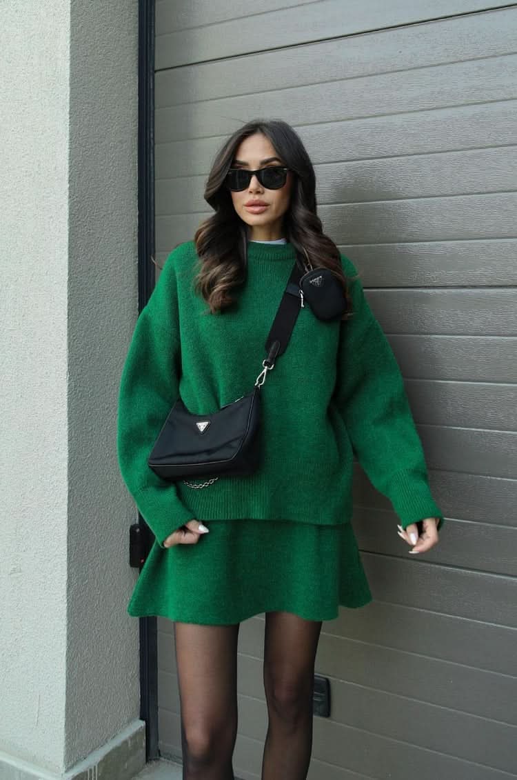 Violet Knit Two Piece Set