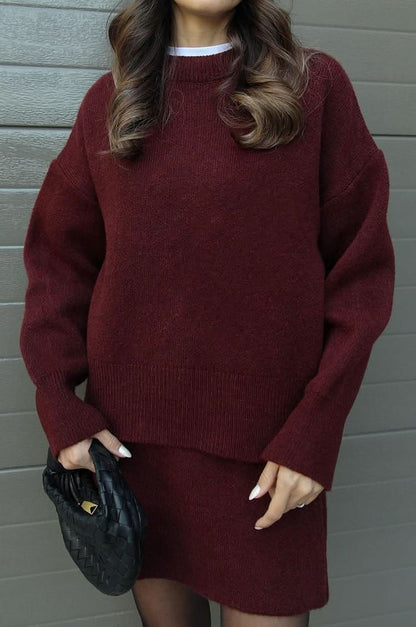 Violet Knit Two Piece Set