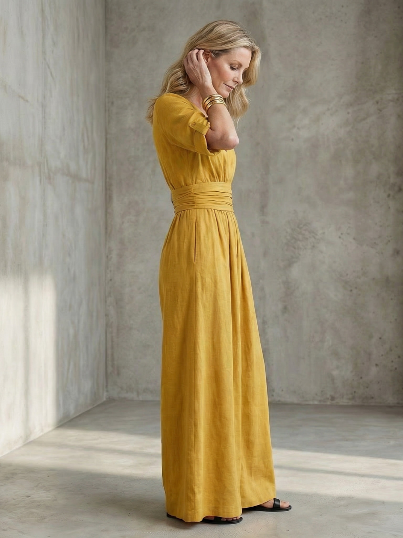 Wendy | Cross Front Wide Leg Jumpsuit