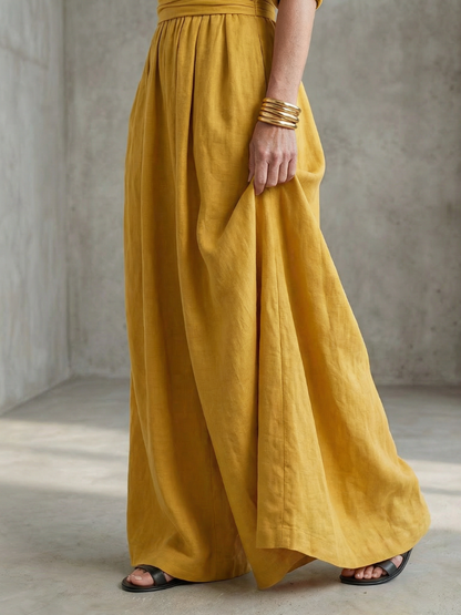 Wendy | Cross Front Wide Leg Jumpsuit