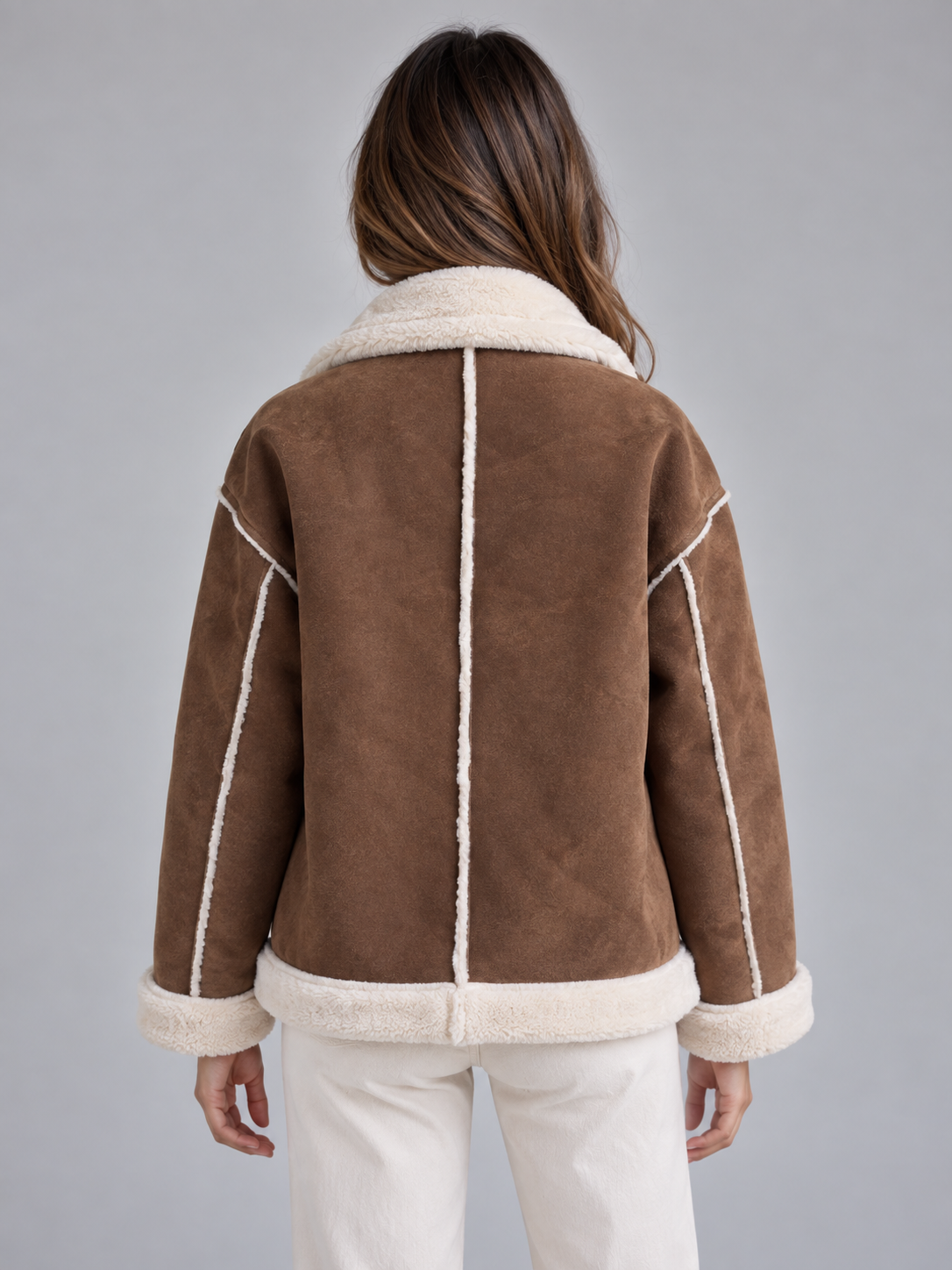 Wilma | Chaqueta de estilo aviador con borreguito sintético