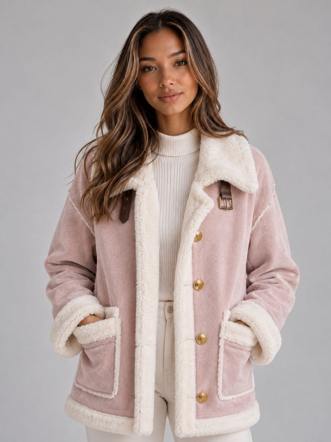 Wilma | Chaqueta de estilo aviador con borreguito sintético