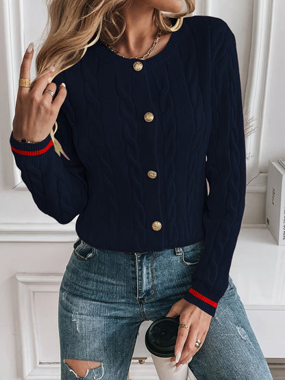 Winona | Gilet raffiné en maille torsadée