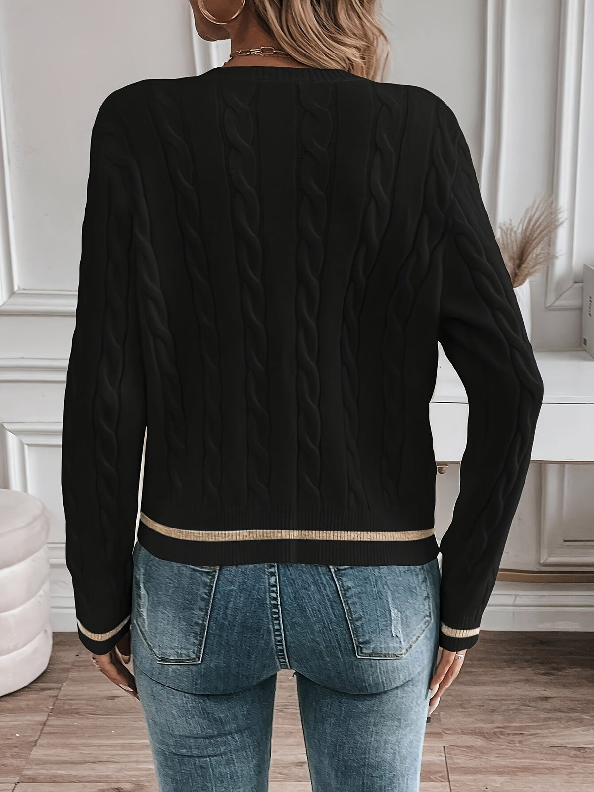 Winona | Gilet raffiné en maille torsadée