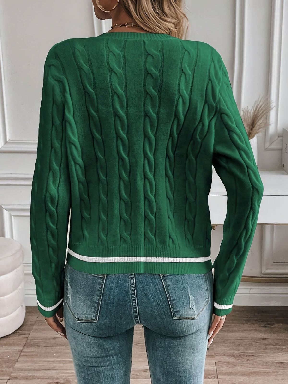 Winona | Gilet raffiné en maille torsadée