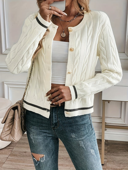 Winona | Gilet raffiné en maille torsadée