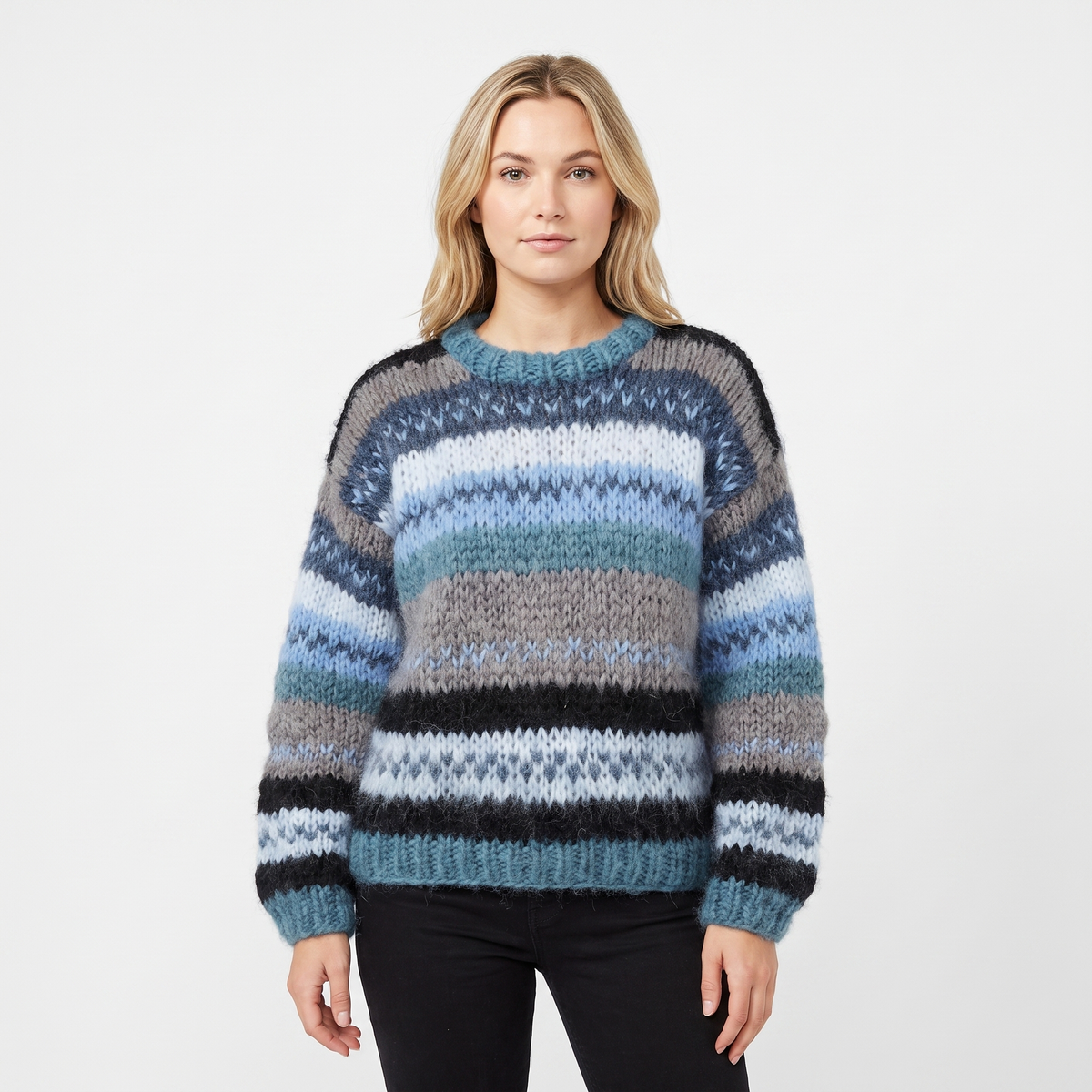 Wren | Striped Crew Neck Jumper