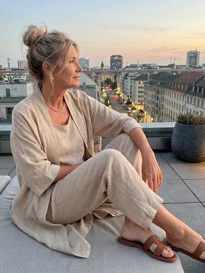 Yael | Three Piece Relaxed Top Pant Set