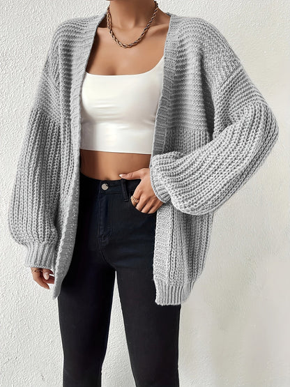 Odessa | Chunky Knit Balloon Sleeve Cardigan
