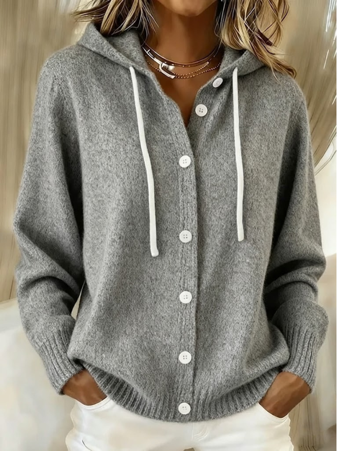 Bella | Lightweight Hooded Knit Cardigan