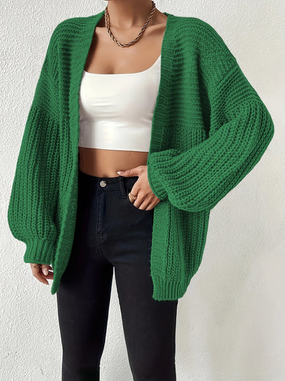 Odessa | Chunky Knit Balloon Sleeve Cardigan