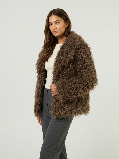 Isabella | Shaggy Faux Fur Oversized Jacket
