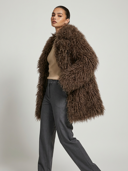 Isabella | Shaggy Faux Fur Oversized Jacket