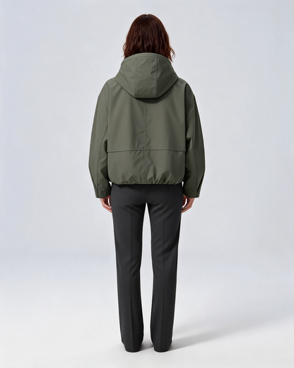 Olivia | Hooded Utility Pocket Jacket