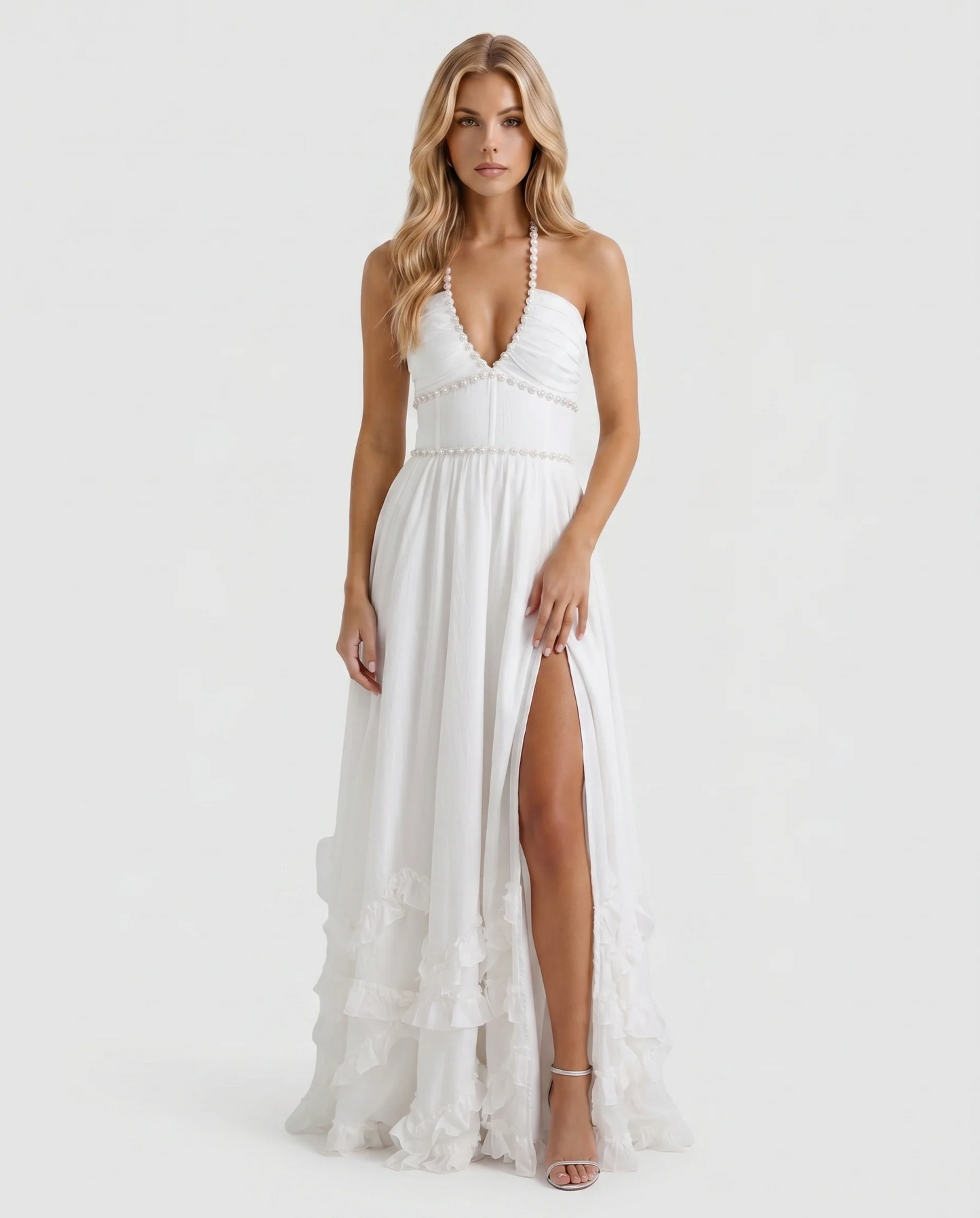 Giselle Ruffle Tiered Maxi Dress