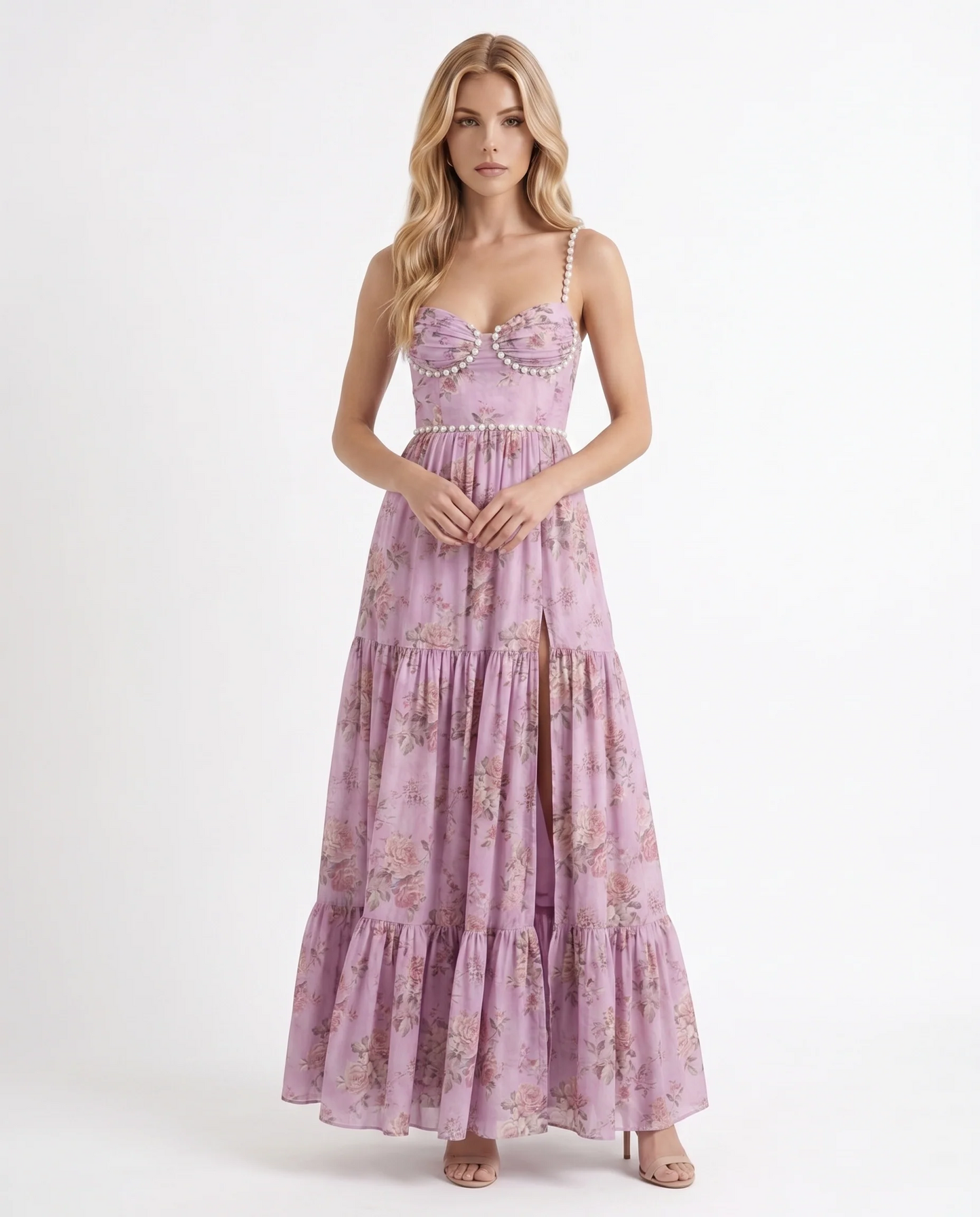 Giselle Ruffle Tiered Maxi Dress