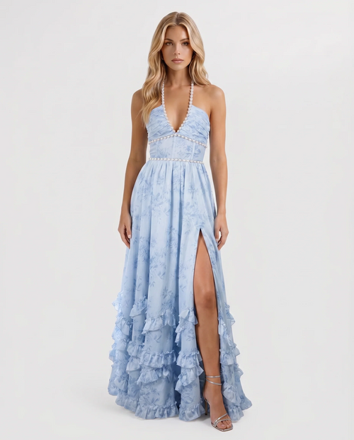 Giselle Ruffle Tiered Maxi Dress