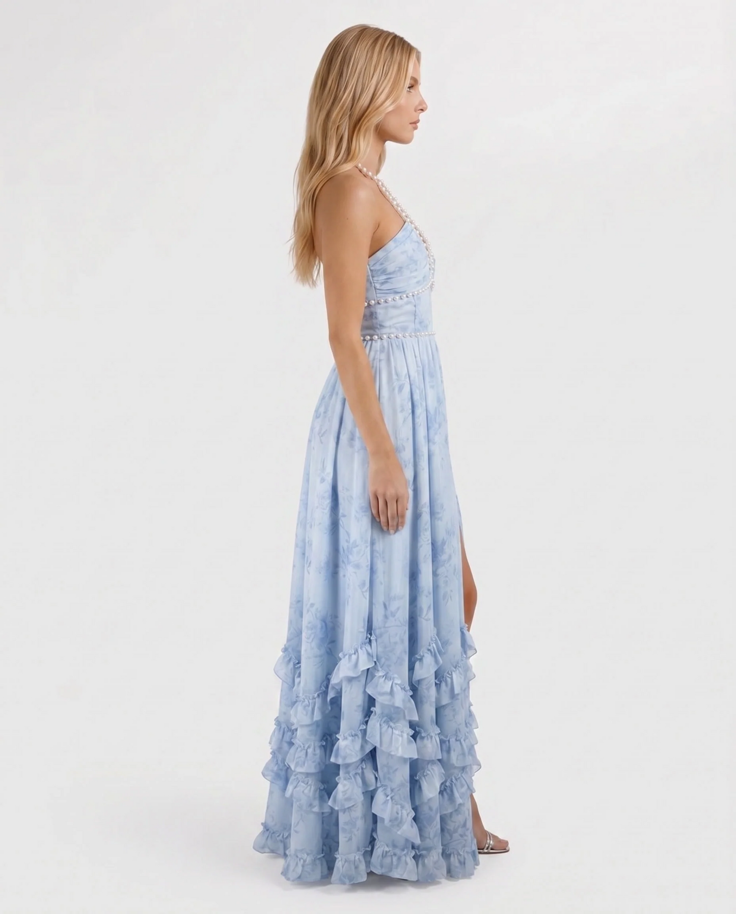 Giselle Ruffle Tiered Maxi Dress