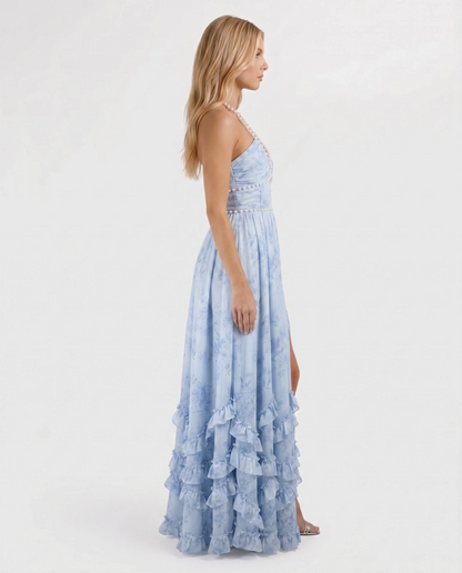 Giselle Ruffle Tiered Maxi Dress