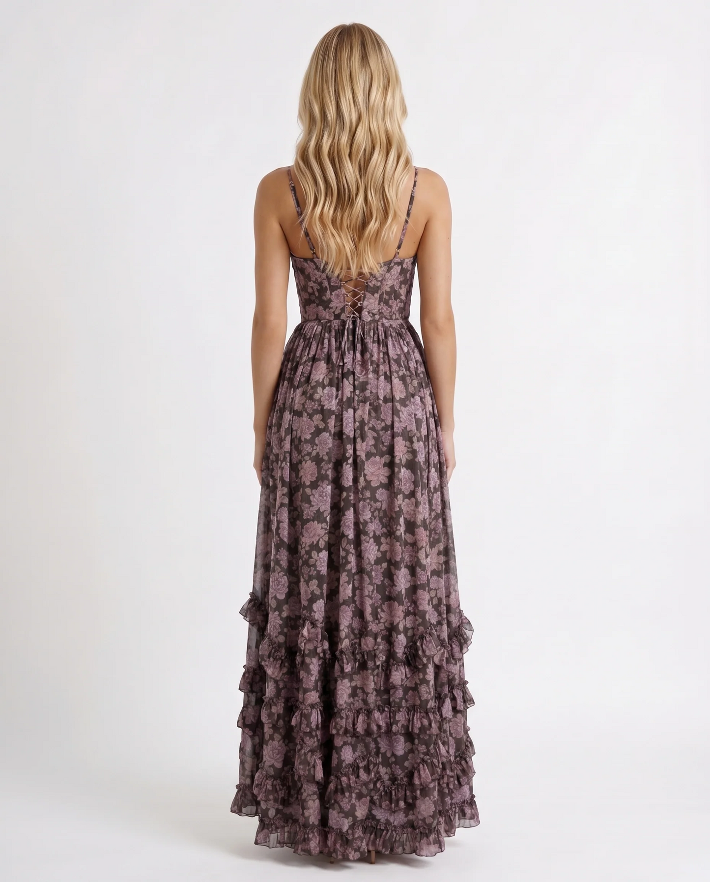 Giselle Ruffle Tiered Maxi Dress