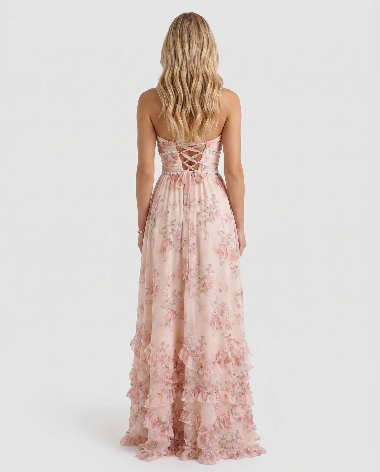 Giselle Ruffle Tiered Maxi Dress