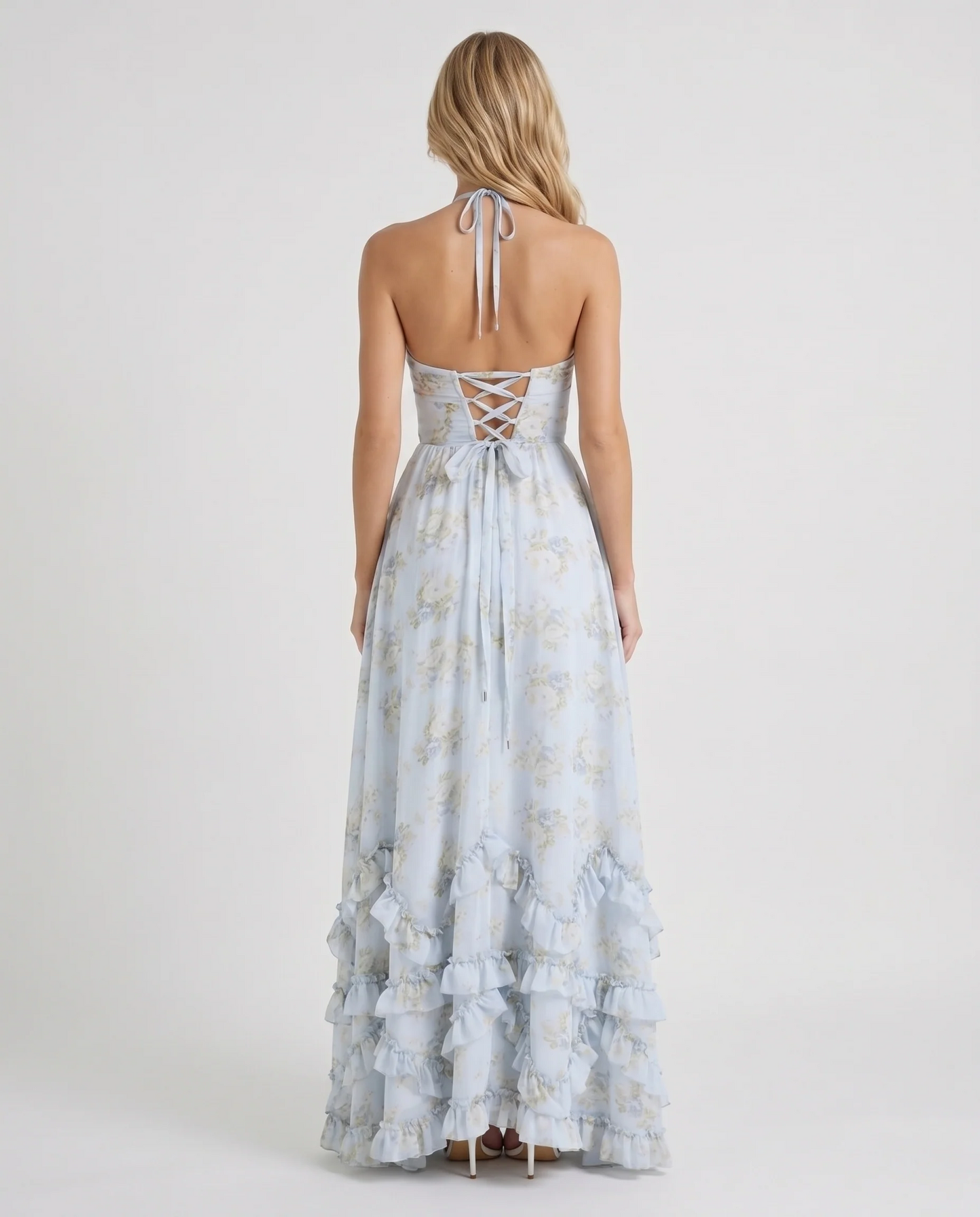 Giselle Ruffle Tiered Maxi Dress