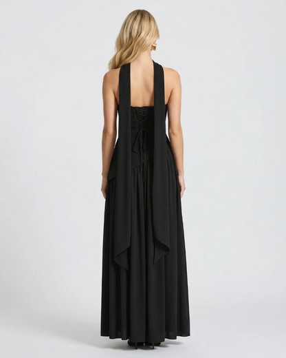 Genevieve Strapless Asymmetric Maxi Dress