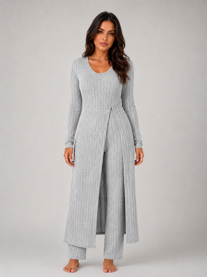 Serena | Ribbed Two Piece Relaxed Lounge Set
