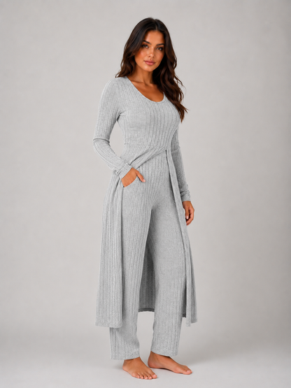 Serena | Ribbed Two Piece Relaxed Lounge Set