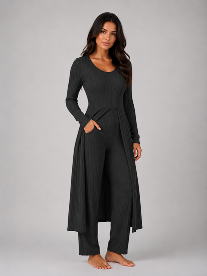 Serena | Ribbed Two Piece Relaxed Lounge Set