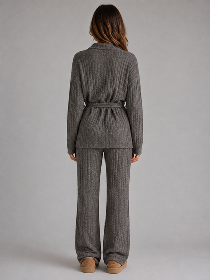 Anastasia | Roll Neck Jumper Wide Leg Trouser Set