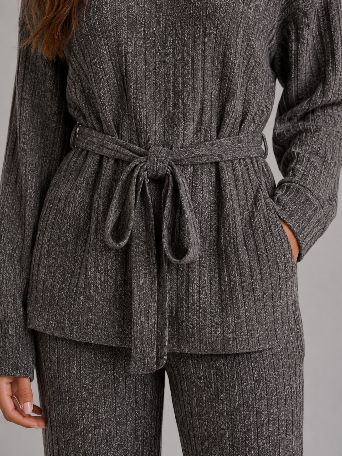 Anastasia | Roll Neck Jumper Wide Leg Trouser Set