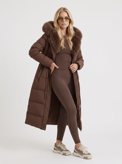Elise | Fur Trim Hood Puffer Coat