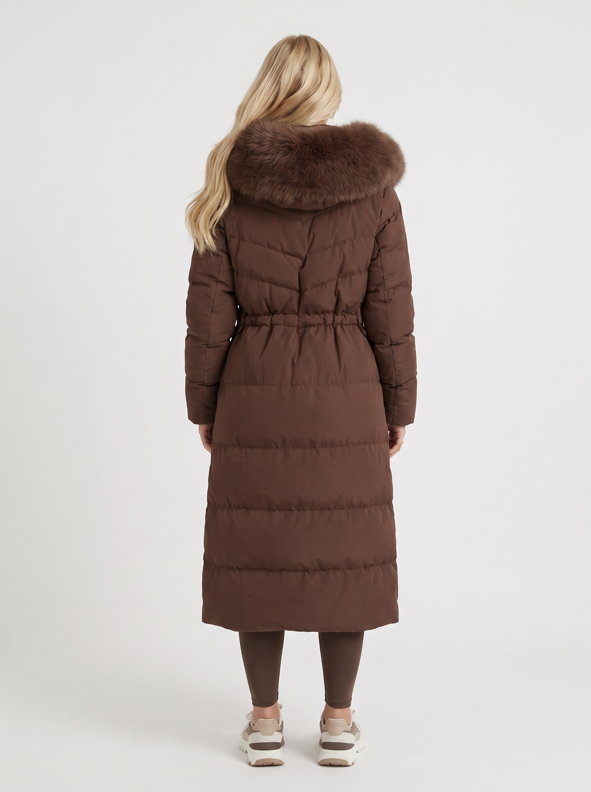 Elise | Fur Trim Hood Puffer Coat