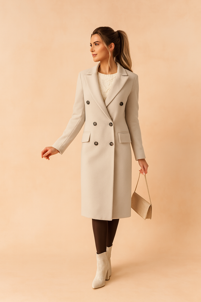 Kendal | Double Breasted Tailored Long Coat