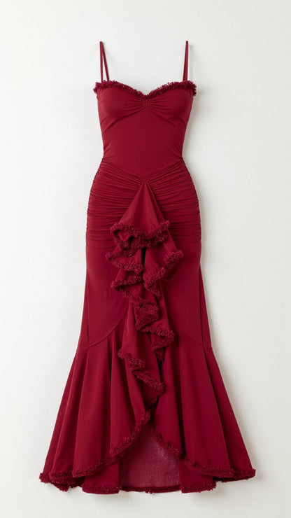 Isla Ruffle Maxi Dress
