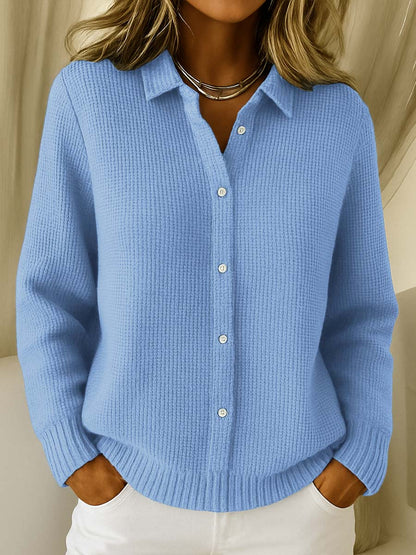 Amari | Open Front Waffle Knit Cardigan