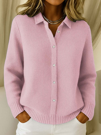 Amari | Open Front Waffle Knit Cardigan